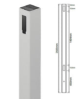 127mm X 127mm 1 way PVC gate post - Full privacy, Hamptons post, 7 year Warranty